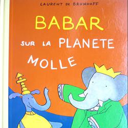 Babar sur la planète molle - Une BD de Laurent De Brunhoff - Hachette - Albums Babar - 1974 - bon état - Photo zoomée