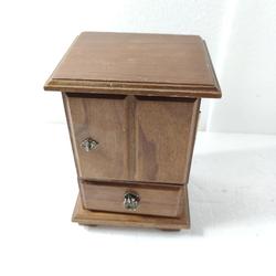 Ancienne armoire boîte à bijoux en bois  - Photo 1