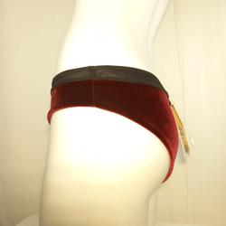 Culotte velours noir/rouge - Undress Code - M  - Photo 1