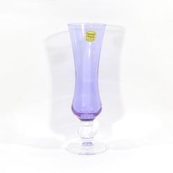 Petit vase violet en cristal - Cristal d'Arques  - Photo 0