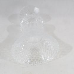 Vase en cristal et verre moulé style Médicis , pointe de diamant - Photo 1