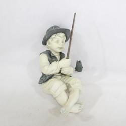 Statue de pêcheur pour jardin Toscano le petit pêcheur d'Avignon - Photo 0