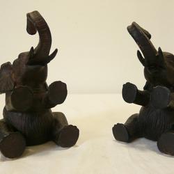 lot de deux statuettes éléphants  - Photo 0