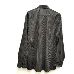Chemise à manches longues - Pierre Cardin - taille 41 - à rayures - gris anthracite et marron - regularfit - Photo 1