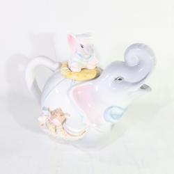 Théière " Eléphants " en céramique  - Photo 0