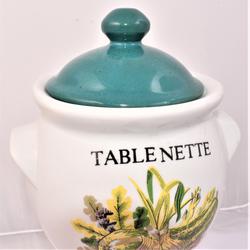 Ancien pot poubelle de table vintage  - Photo 1