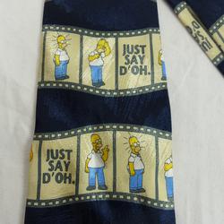 Cravate The Simpsons - Homer "Just say D'oh" - 100% Polyester - Photo 1