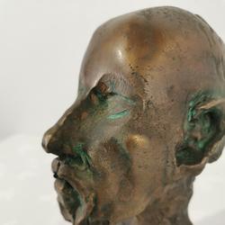 Sculpture en bronze - Hippocrate de Jean Roulland  - Photo 1