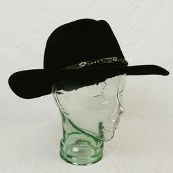 Denver -Chapeau de Cowboy Vintage à Bord Large noir pour homme. - Photo 0