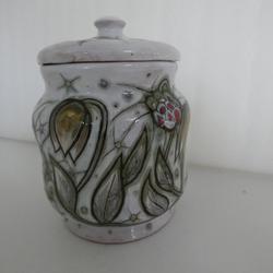 Pot à couvercle en céramique émaillée signée Gumersind Gomila  - Photo 1