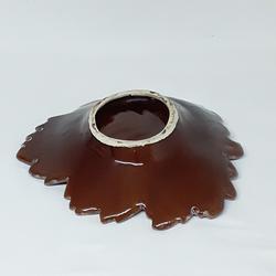 Coupe à fruits forme feuille en céramique émaillée VALLAURIS - Photo 1