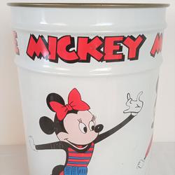 Corbeille à papier en métal "Mickey Mouse" - Vintage  - Photo 1