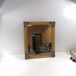  Grand miroir vintage à cadre en plâtre - Photo zoomée