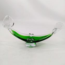 Coupelle ou Cendrier en forme de gondole en verre soufflé - Photo 0