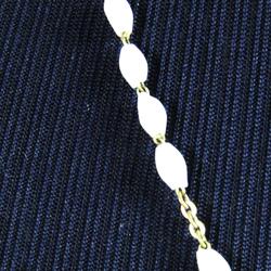 Chapelet de prière laiton doré avec perles nacrées  - Photo 1