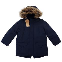 Neuf & étiquette Veste Blouson Monoprix 4 ans Manteau anorak à capuche bleu marine - Photo 0