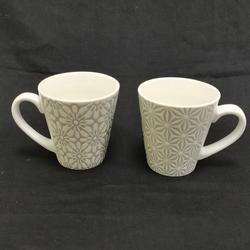 Lot de 2 tasses Cyrillus gris et blanc - mug - Photo 0
