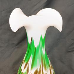 Vase artisanal en pâte de verre colorée soufflée - Photo 0