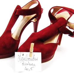 Louboutin - Chaussures escarpins à talons 14 cm rouges - Pointure 40.5 - Photo 0