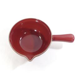 Casserole / Poêlon en céramique rouge - Emile Henry  - Photo 1