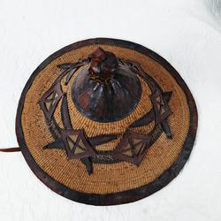 Chapeau de berger Peul art tribal - Photo 1