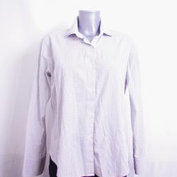 Chemise à petits carreaux blancs et gris - Gigi - 44 - Photo 0