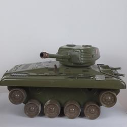 tank PUMA, ancien jouet vintage, char de guerre, en tôle, années 1950 - Photo 0