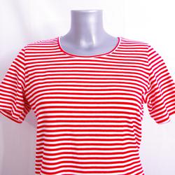 T-Shirt à rayures rouges et blanches - SYM - M - Photo 1