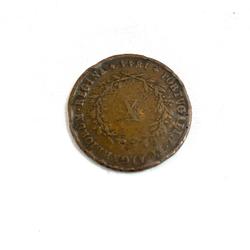 Ancienne pièce de monnaie X - Portugalle et Algarbiorum Regina 1844 - Maria II de gracia  - Photo 0