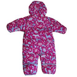 Combinaison manteau rose en polaire et plumes - Columbia Sportswear - Age 3/6 mois - Photo 1