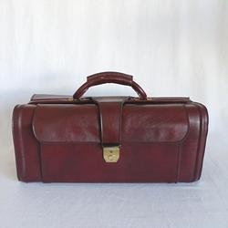 Grand sac de médecin en cuir vintage - Photo 0