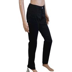 Pantalon noir en toile de coton coupe droite - La Redoute - Taille 36 - Photo 1