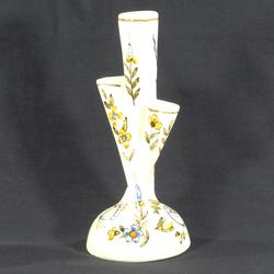 Vase XXème en céramique / Décoré à la main - signé CN Moustiers  - Photo zoomée