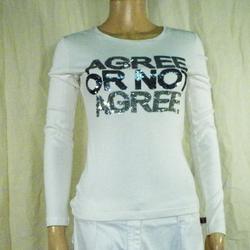 T-Shirt Femme Blanc CAROLL T 36. - Photo zoomée