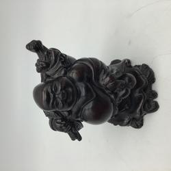 Figurine Bouddha en résine peinte. - Photo 1