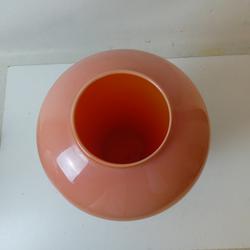 Grand vase vintage en verre Mi Siècle de couleur rose - Photo 1