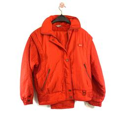 Manteau et pantalon de ski vintage rouge de la marque Ellesse taille 38 - Photo 0