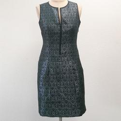 Robe noire motif géométrique " Caroll " - 38 - Femme  - Photo zoomée