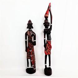 Duo sculptures africaines - Photo 0