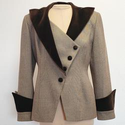 Veste de tailleur en laine "Bassant Paris" - L - Femme - Photo 0