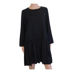 Robe noire manches longues - Zara Woman - taille S - Photo 0
