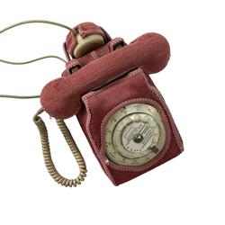 Téléphone à cadran vintage rose S63 - Photo 0