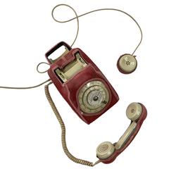 Téléphone à cadran vintage rose S63 - Photo 1