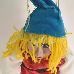 Marionnette à fil, en bois et céramique - Photo 1