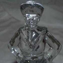 Sculpture personnage Russie en uniforme "Cristal d'Arques" C D A sous le Socle  - Photo 1