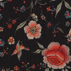 Jupe noire à fleurs - Promod - 38 - Photo 1