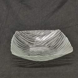 Saladier - zébré - zèbre - motif symétrique - symétrie - plat creux - transparent art déco  - Photo 0