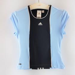 T-shirt bleu - Adidas - taille 38 - Photo 0