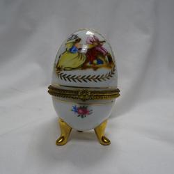 Œuf en porcelaine type "Fabergé" - Photo 0