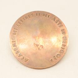 Médaille ou jeton en bronze académie des arts et des lettres du Périgord - Photo 1